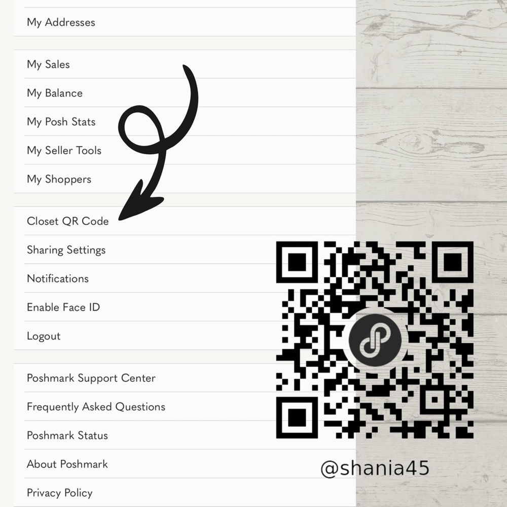 CUSTOM stickers with YOUR poshmark QR code & closet name! - Picture 2 of 14